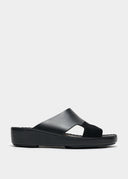 TWO-TONE SANDAL - NERO