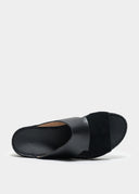 TWO-TONE SANDAL - NERO