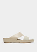 LOOPED BELT SANDAL - GHIACCIO