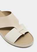 LOOPED BELT SANDAL - GHIACCIO