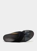 PEEK BUCKLE SANDAL - NERO