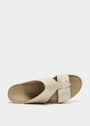 LOOPED BELT SANDAL - GHIACCIO