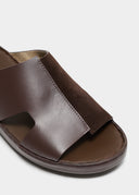 DRIFTED BOX SANDAL - CIOCCOLATO