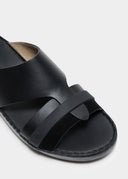 RUBBER GRIP SANDAL - NERO