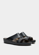 RUBBER GRIP SANDAL - NERO / ASFALTO
