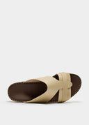 RUBBER GRIP SANDAL - BEIGE