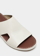 BOX SHAPE SANDAL - LATTE