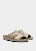 THE FOLD BELT SANDAL - TAUPE