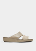 THE FOLD BELT SANDAL - TAUPE