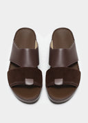 THE FOLD BELT SANDAL - CIOCCOLATO