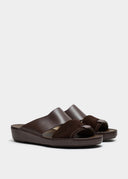 THE FOLD BELT SANDAL - CIOCCOLATO