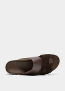 THE FOLD BELT SANDAL - CIOCCOLATO
