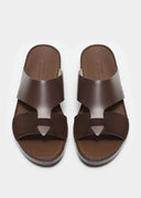 LOOPED BELT SANDAL - CIOCCOLATO