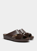 LOOPED BELT SANDAL - CIOCCOLATO