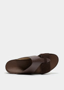 LOOPED BELT SANDAL - CIOCCOLATO