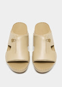 TIGHTENED BOX SANDAL - BEIGE