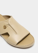 TIGHTENED BOX SANDAL - BEIGE