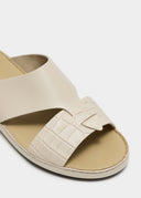 LOOPED BELT SANDAL - GHIACCIO