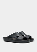 LOOPED BELT SANDAL - NERO