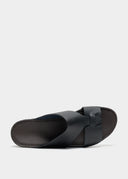 LOOPED BELT SANDAL - NERO