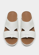 LOOPED BELT SANDAL - BIANCO