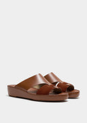 LOOPED BELT SANDAL - TOBACCO