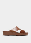 LOOPED BELT SANDAL - TOBACCO