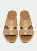 LOOPED BELT SANDAL - ECRU