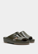 TIGHTENED BOX SANDAL - MILITARE