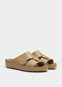 LEGACY BELT SANDAL - ECRU