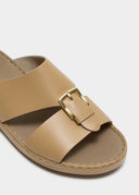 LEGACY BELT SANDAL - ECRU