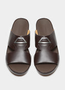 CROWN BUCKLE UP SANDAL – CACAO