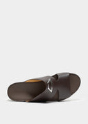 CROWN BUCKLE UP SANDAL – CACAO