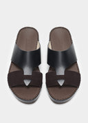 LOOPED BELT SANDAL - NERO