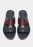 LOOPED BELT SANDAL - BORDEAUX