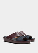 LOOPED BELT SANDAL - BORDEAUX