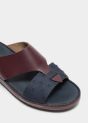 LOOPED BELT SANDAL - BORDEAUX