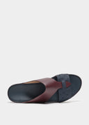 LOOPED BELT SANDAL - BORDEAUX