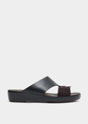 LOOPED BELT SANDAL - NERO
