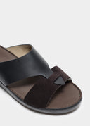 LOOPED BELT SANDAL - NERO