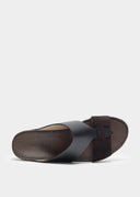 LOOPED BELT SANDAL - NERO