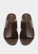 DRIFTED BOX SANDAL - CIOCCOLATO