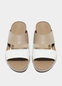 TIGHTENED STRAP SANDAL - TAUPE