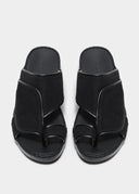 BORDER FLOW SANDAL - BLACK CANVAS